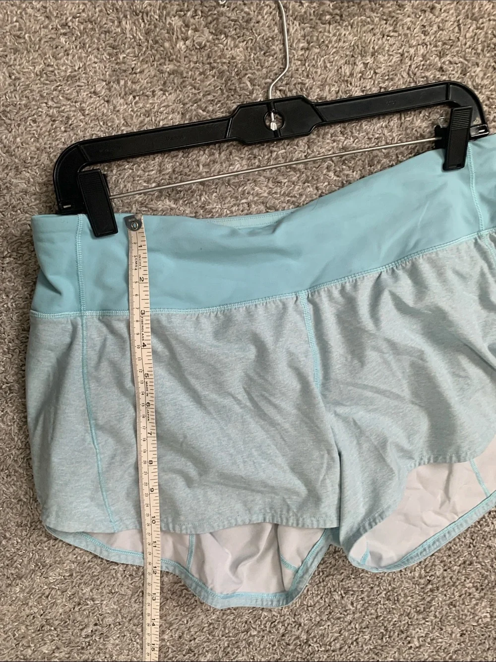 Lululemon Speed Up Light Blue Running Athletic Shorts